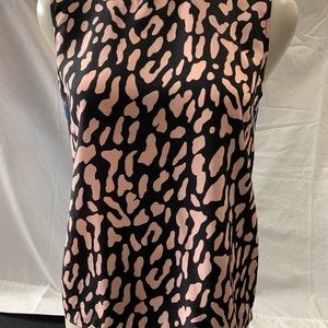 Diane von Furstenberg Sleeveless Belmont Black/Belmont Wellington top NWT